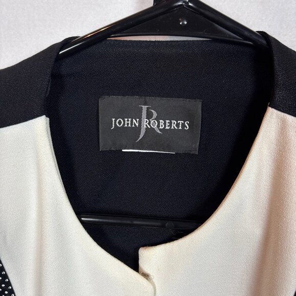 John Roberts Womens Black & White Checkered Jacket Size M - Picture 3 of 8